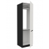 Słupek do zabudowy lodówki  60 cm AURO 60 DK-210 2F WH/BL antyfinger